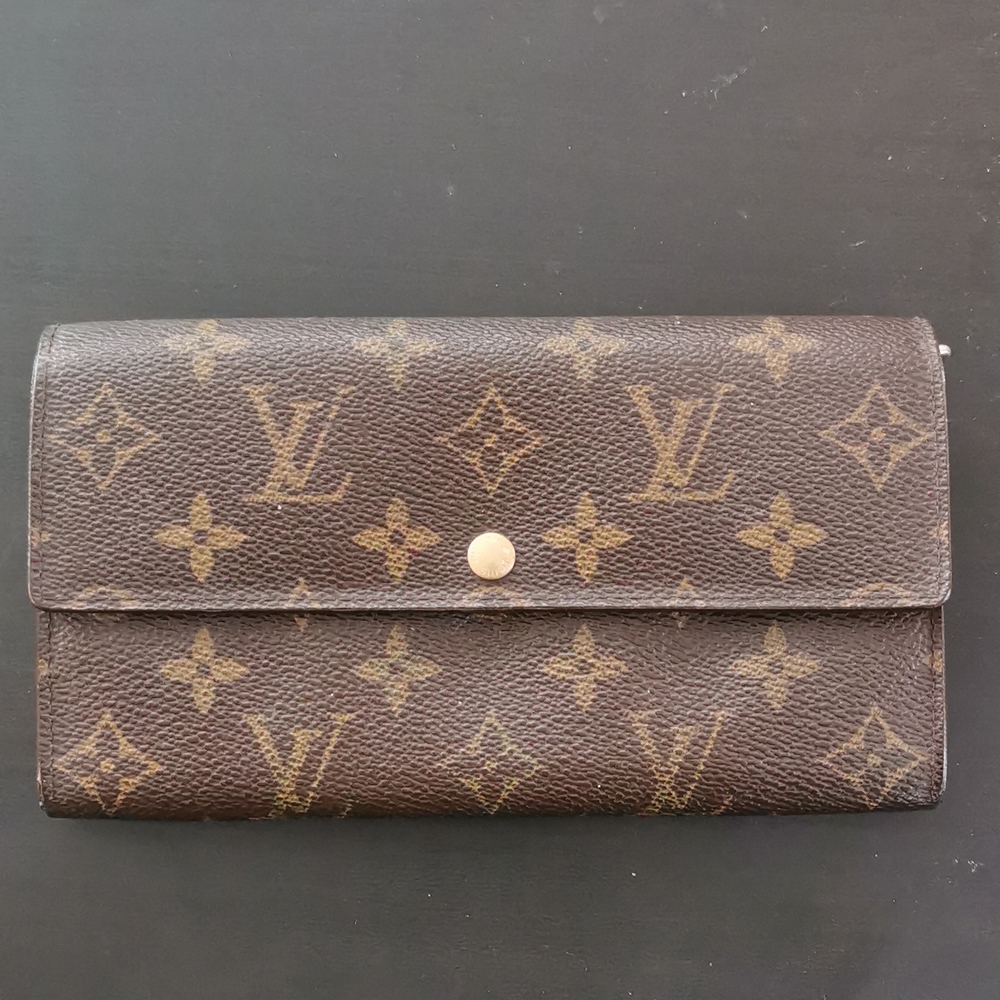 Portefeuille Sarah Monogram canvas